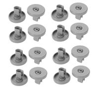FRCOLOR 16pcs Dishwasher Wheel Lower Basket Wheel Dishwasher Basket Pulley Compatible for General Lower Rack Roller Replacement