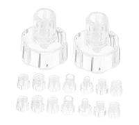 FRCOLOR 16pcs Hydrodermabrasion Facial Tool Heads Replacement Deep Pore Cleansing Tips for Blackhead Removal Skin Purifying Spa Microdermabrasion Accessory