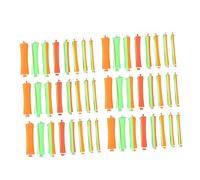 FRCOLOR 16pcs Set Hair Curling Bar Cold Wave Hair Rollers Stick No Heat Damage Double Spiral Curls