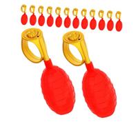 FRCOLOR 16pcs Water Rings Portable Funny Trick for April Fools Day Halloween Parties Interactive Water Squirt Gadget for Family and Friends Fun