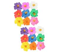 FRCOLOR 18pcs Artificial Sunflower Hair Flower Clip Ladies Hawaiian Flower Hair Clip for Beach Holiday Random Color