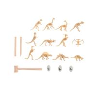 FRCOLOR 18Pcs Dinosaur Skeleton Excavation Kit Educational Archaeology for Creative Paleontology Playset Stimulates Imagination and Coordination