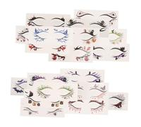 FRCOLOR 19pcs Waterproof Eye Makeup Stickers Face Makeup Carnival Halloween Eye Shadow Stickers Halloween Eyeliner Eyeliner Decals Spiderweb Face Pvc