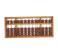FRCOLOR 1Pc Bead Wooden Abacus for Chinese Arithmetic Counting Frame Math Learning Tool Compact for Easy Storage for Boys Brain Development