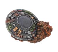 FRCOLOR 1pc Emulation UFO Spaceship Ornament Creative Fish Tank Decor for Stunning Aquatic Landscapes Realistic Design Easy to Clean No Fading for Aquarium and Home Decoration