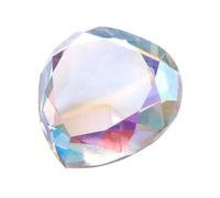 FRCOLOR 1pc Heart-shaped Crystal Decor for Nail Art Photography Multi-colored Simulation Diamond Display for Manicure Supplies Lightweight Photo Prop for Nail Salon Showcase