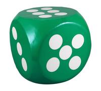 FRCOLOR 1Pc Jumbo Foam Dice Extra Large Soft Dice for Classroom Activities Outdoor Games for Group Games Portable Safe Design Enhances Creativity Social Skills Green