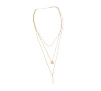 FRCOLOR 1Pc Multi Layer Necklace for Women Shining Metal Bar Pendant Golden Lightweight Durable Design for Everyday Wear Accessory for Any Occasion