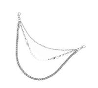 FRCOLOR 1Pc White Waist Chain for Men Decorative Hip Hop Trouser Chain Adornment Sturdy for Friends