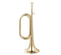 FRCOLOR 1Pcs Copper Bugle Wind Instrument for Beginners Lightweight and Durable Trumpet for School Bands and Future Musicians Crafted for Classic