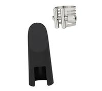 FRCOLOR 1Set Alto Saxophone Metal Clip with Mouthpiece Cap Essential Sax Accessories for Beginners Easy to Install and Convenient Compact Design for Easy Carrying and Storage