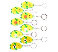 FRCOLOR 1set Avocado Keychain Pendant Cute Squishy Cartoon Keyrings for Backpack Decoration for Friends Family for Parties Goodie Bags Lightweight Safe 8pcs