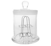 FRCOLOR 1set Laboratory Glass Slide Staining Jar with Capacity Staining Rack Glassware and Research Use in Scientific Experiments