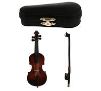 FRCOLOR 1Set Realistic Mini Violin Adornment Basswood Miniature Violin Model Cute Desktop Decor for Home Creative for Friends Family