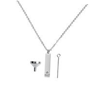 FRCOLOR 1Set Urn Necklace for Ashes Pet Memorial Keepsake Pendant with Funnel Unique Pet Hair Ash Jewelry for Remembering Loved Ones