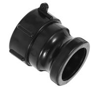 FRCOLOR 2 Inch Tote Tank Adapter Npt with Abs Plastic Hose Camlock, Sturdy and Reliable Threaded Design Groove Fitting for Hose, Suitable for IBC Tote Water Tank Connections