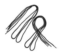 FRCOLOR 2 Pairs Fireproof Boot Laces Black Heat-resistant Protective Shoe Lace Covers Sturdy Durability Fiber Material for Industrial Conditions and Daily Wear