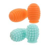 FRCOLOR 2 Pairs Silicone Drumstick Tip Guards Silent Practice Mute Caps for Drum Protection Quiet Percussion Accessories for Home Studio Lessons