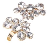 FRCOLOR 2 pcs Crystal Flower Wedding Shoe Clips Removable Shoe Charms Decor for Women Delicate Rhinestone Buckles for Bridal Prom Party and Special Occasions