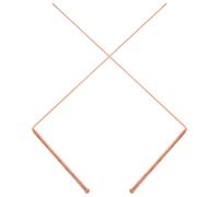 FRCOLOR 2 Pcs Folding Copper Divining Rods Portable Magnetic Field Detector for Water Vein Detection and Underground Pipeline Maintenance Dowsing Tools for Agricultural Irrigation and