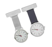 FRCOLOR 2 pcs Portable Nurse Watch Metal Doctor Pocket Watch Practical for Nurses Easy to Use Delicate Design Convenient for Medical Professionals