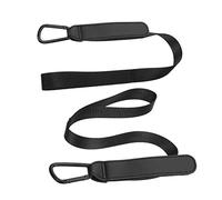 FRCOLOR 2 pcs Pushchair Harness Straps Black Durable Replacement Belts for Stroller High Chair Safety with Easy Installation and Resistant Strong Material