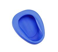 FRCOLOR 2 Pcs Thickened Plastic Bed Pan for Elderly and Bedridden Patients Blue Toilet Aid for Men and Women Portable Household Medical Bedpan for Disabled and Nursing Care
