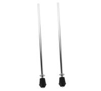 FRCOLOR 2 Pcs Vintage Bass Drum Legs Metal Stand for Percussion Drum Set Lightweight and Portable Floor Leg Mount for Musicians the Go
