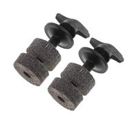 FRCOLOR 2 Set Cymbal Felt Stand Kit with Plastic Sleeves and Screw Knob Fast Assembly Drum Cymbal Parts with Soft Grey Felt Pads for Versatile Drum Set Accessories