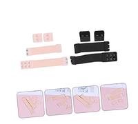 FRCOLOR 2 Sets Adjustable Extension Buckles Stretchy Elastic Hooks for Ladies and Wig Accessories Skin-friendly Breathable Comfortable Fit