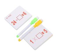 FRCOLOR 2 Sets Arithmetic Cognition Cards with Pen Multi-functional Educational Flash Cards for Preschool and Kindergarten Learning Basic Addition Multiplication and Division Practice