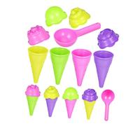 FRCOLOR 2 Sets Boy Girl's Cosmic Sand Mold Ice Cone Toy for Summer Play Set Beach Toy Set for Toddlers Stackable Ice for Seaside Play and Sandcastle Making Tools