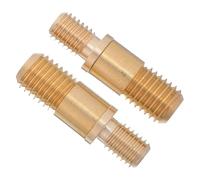 FRCOLOR 2 Sets Copper Pool Cue Connector Screws Set for Stable Connection and Versatile Cue Assembly, Suitable for Pool Stick and Professional or Hobbyist Use, Golden Colour Easy