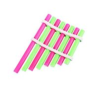 FRCOLOR 2 Sets Diy Homemade Panpipe Education Toy for Students, Musical Instrument Science Experiment Kit, Colorful Pan Flute Educational Wind Instrument for Classroom and Learning Activities
