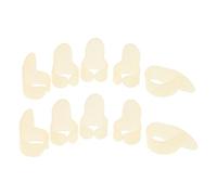 FRCOLOR 2 Sets Glow Dark Guitar Fingerpicks for Acoustic Guitar and Banjo Made of Fluorescent Material for Fingerstyle Playing Ukulele