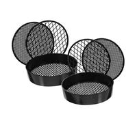 FRCOLOR 2 Sets Handheld Plastic Test Sieves for Science Experiments and Sand Play Versatile Sifter with Interchangeable Mesh for Learning Activities