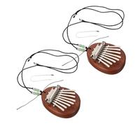 FRCOLOR 2 Sets Mini Kalimba Thumb Piano Note Portable Finger Piano with Water Drop Design for Beginners and Music Lovers Compact Travel Friendly Musical Instrument for Practice and