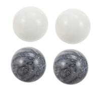 FRCOLOR 2 Sets of Marble Hand Exercise Massage Balls for Fitness Black and White Hand Rolling Balls and Stress Relief