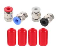 FRCOLOR 2 Sets Pc4-m6 Pneumatic PTFE Tube Connector for 3D Printer Filament Dryer Extruder Feed Tube Adapter 4x2.5mm Straight Fitting for 3D Printing Consumable Dryer Box