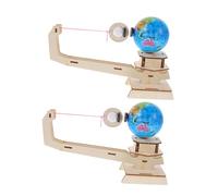 FRCOLOR 2 Sets Physics Experiment Kit Educational Earth Moon Gravity Science Models for Home School Building Fine Motor Skill Development