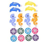 FRCOLOR 2 Sets Underwater Diving Set for Pool Diving Discs with Animal Figures Interactive Swimming Pool and Beach Training for Hand-eye Coordination Based Play