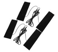 FRCOLOR 2 Sets USB Heating Pad Carbon Fiber Heating Mat, USB Electric Heater Pad, Black, for Boots and Hand, Portable Fast Warming for Outdoor Activities and Desks