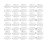 FRCOLOR 20 Pairs Silicone Eyeglasses Nose Pads Set Soft Cushioned Push-in Nose Holders for Glasses Adjustable Anti-Slip Cushions Replacement for Comfortable Wear