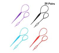FRCOLOR 20 Piece Hair Braid Tool Kit Easy Ponytail Clips Non-slip Design Perfect for Quick Hair Styling Suitable for Parties Banquets Random Color