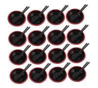 FRCOLOR 20 Sets Mini Japanese Dollhouse Tableware with Ramen Bowls and Chopsticks Portable Tiny Kitchen Accessories for Pretend Play Educational for Miniature Dining and Tea Decor