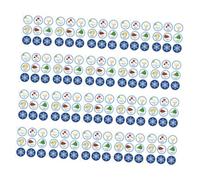 FRCOLOR 20 Sheets Round Passover Stickers for Sealing Party Bags Elegant Jewish Holiday Labels with Self-Adhesive Design Decorative Round Stickers for Passover Celebration and Hanukkah
