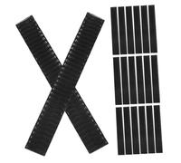 FRCOLOR 200pcs Black Makeup Brush Mesh Sleeves Plastic Protective Covers Flexible Stretchable Design Convenient to Carry and Prevent Damage for Travel and On-the-go Touch-ups