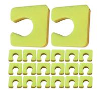 FRCOLOR 200pcs Disposable Soft Foam Toe Separators for Pedicure Comfortable Fit Yellow Eva Foam Toe Spacers for Nail Spas and Home Use