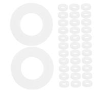 FRCOLOR 200pcs Drum Set Plastic Washers White Replacement Parts for Snare Drum and Cymbal Stand Enhances Stability and Performance for Jazz and Acoustic Drummers