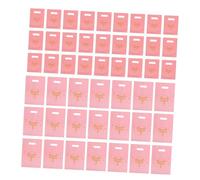 FRCOLOR 200pcs Plastic Shopping Bags with Handles for Small Business Boutique Packaging Flat Mouth Design for Clothing Stationery Presents for Birthday Parties and Retail Use